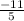 \frac{-11}{5}