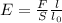 E = \frac{F}{S} \frac{l}{l_0}