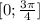 [0;\frac{3\pi}{4}]