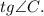 tg{ \angle C } .