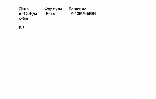 3. под действием какой силы пружина, имеющая жесткость 120 н/м, удлинится на 5 мм? а) 600 н б) 24 н