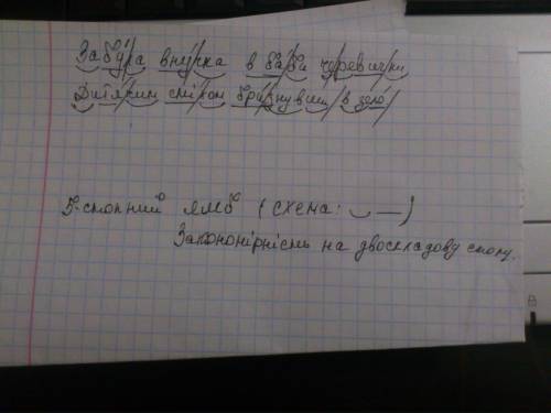 Д/з-запиши перші два рядки першої строфи вірша забула внучка та визнач його віршовий розмір. (якш