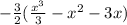 - \frac{3}{2} ( \frac{x^3}{3} -x^2-3x)