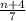 \frac{n+4}{7}