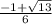 \frac{-1+ \sqrt{13} }{6}