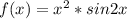 f(x)=x^2 *sin2x