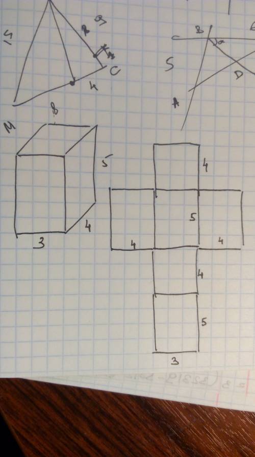 Как чертятся развертки прямоугольного параллелепипеда пож - та