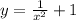 y= \frac{1}{x^2}+1