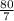 \frac{80}{7}