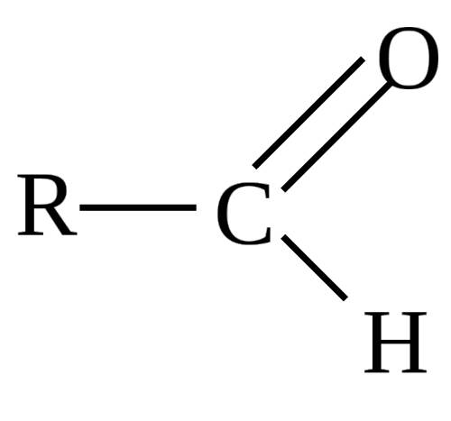 Указать функциональную группу альдегидов