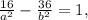 \frac{16}{a^2} - \frac{36}{b^2}=1,