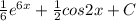 \frac{1}{6} e^{6x} + \frac{1}{2} cos2x+C