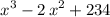 $x^3-2\,x^2+234$