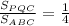 \frac{S_{PQC}}{S_{ABC}} = \frac{1}{4}