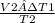 \frac{V2 · T1}{T2}