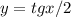 y=tgx/2