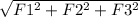 \sqrt{F1^2+F2^2+F3^2 } }