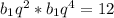 b_1q^2*b_1q^4=12