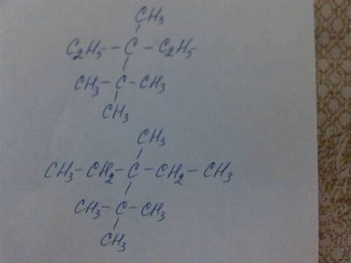 Напишите структурные формулы и назовите по современной междунородной номенклатуре следуюшие парафины