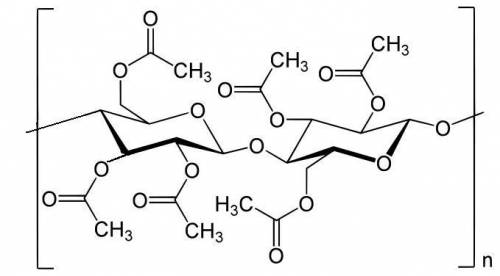 Какая структурная формула ацетилцеллюлозы?