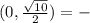 (0,\frac{ \sqrt{10}}{2})=-