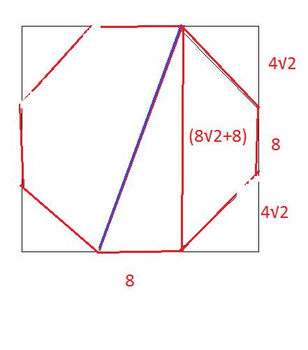 Сторона правильного 8 ка равна d. найдите его наибольшую диагональ