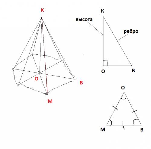 Найдите объем правильной шестиугольной пирамиды,высота которой ровна корень из 3,а боковое ребро - к