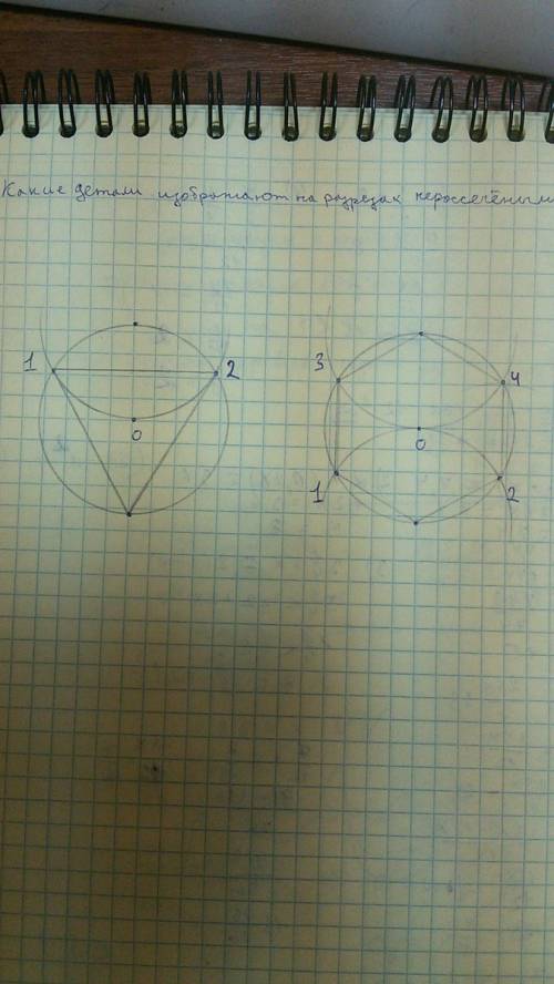 Чему равен раствор циркуля при делении окружности на 6 равных частей? на три равные части?