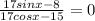 \frac{17sinx-8}{17cosx-15}=0