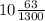 10\frac{63}{1300}