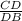 \frac{CD}{DB}