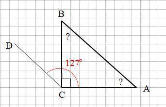 Втреугольнике abc угол с равен 90 градусов. через вершину с проведена прямая cd, параллельная сторон
