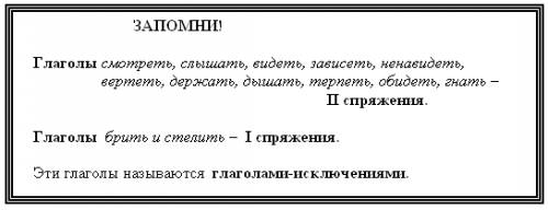 Придумай разную рифмовку глаголов исключений