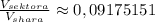 \frac{V_{sektora}}{V_{shara}} \approx0,09175151