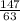 \frac{147}{63}