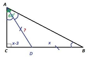 Втреугольнике abc известно что угол с=90 градусов, угол bac=60 градусов, отрезок ad-биссекртиса, отр