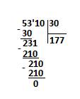 Решите пример столбиком по действиям 5310: 30