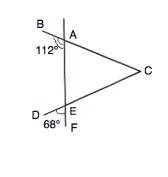 Угол bae=112°,,угол dbf=68°, bc=9см.найдите сторону ac треугольника abc.