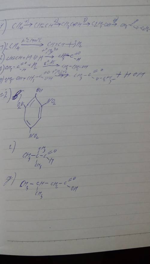 1. напишите уравнения реакций с которых можно осуществить следующие превращения: ch4 - c2h2-ch3coh-c