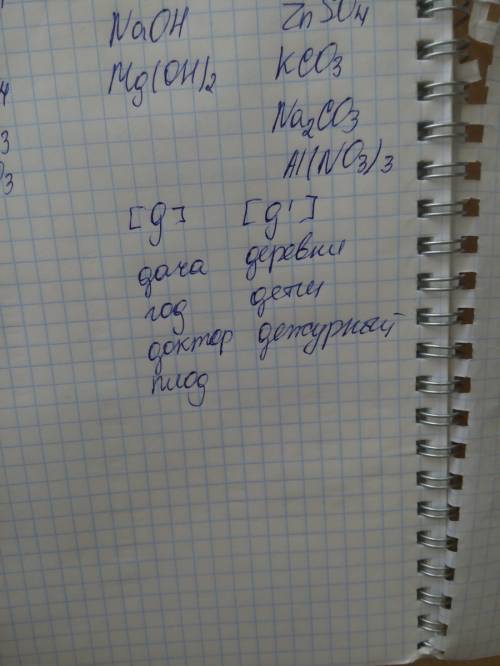 Даны слова сад дача деревня год дежурный плод дети доктор записать слова со звуком [ д] [д']