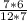 \frac{7*6}{12*7}