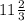 11 \frac{2}{3}