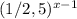 (1/2,5)^{x-1}