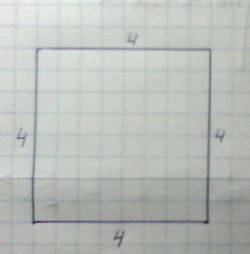 Начерти квадрат.площадь которого равна площади прямоугольника со сторонами 2 см и 8 см.найди перимет