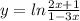 y=ln \frac{2x+1}{1-3x}