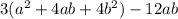 3(a^2+4ab+4b^2)-12ab