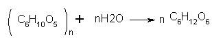 (-c6h10o5-)n→c6h12o6→c2h5oh→c2h4→co2