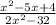 \frac{x^{2}-5x+4 }{2 x^{2} -32}