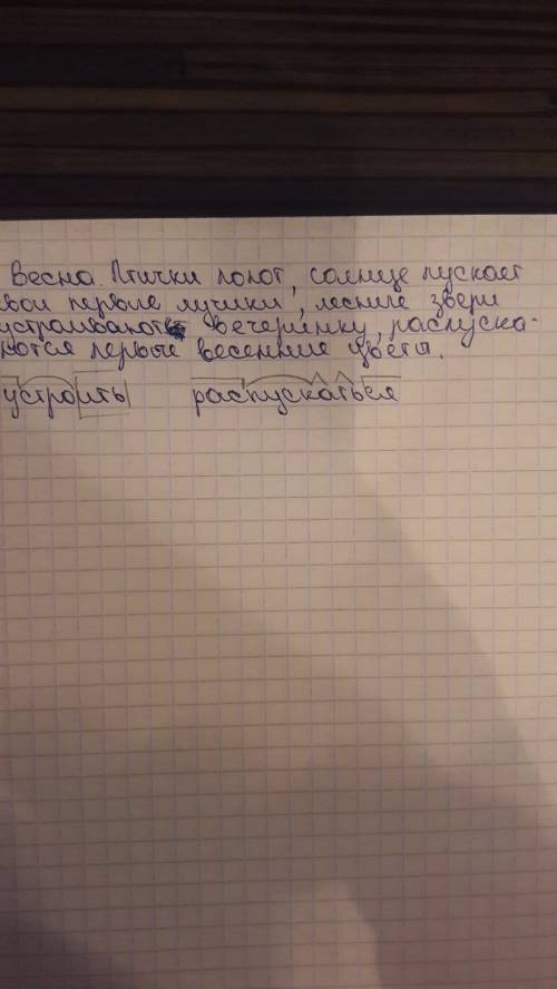 Поставь глаголы в скобках в нужную форму. весна. птички (петь),солнце (пускать) свои первые лучики,л