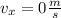 v_x = 0 \frac{m}{s}